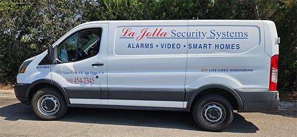 La Jolla Security Systems van